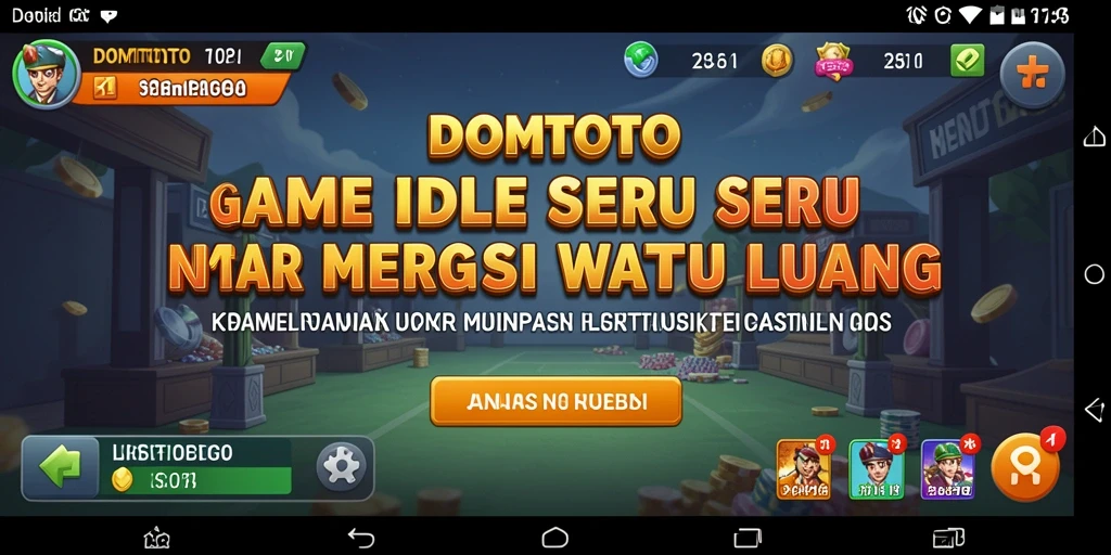 Tampilan gameplay DOMTOTO yang seru dan menarik, penuh warna.