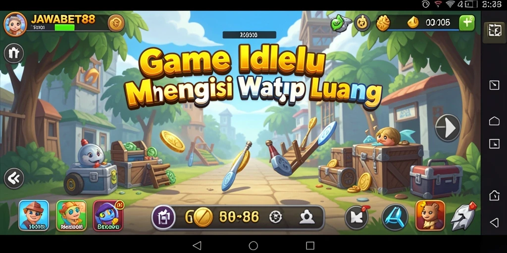 Screenshot utama JAWABET88 menampilkan gameplay santai dan grafis yang menarik.