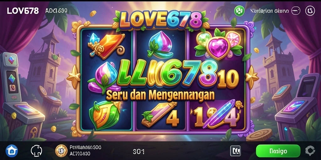 Tampilan gameplay menakjubkan dari LOVE678 dengan slot yang menarik.
