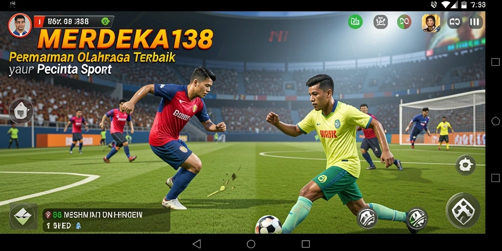 Tampilan gameplay seru dari <strong>MERDEKA138</strong> saat pertandingan berlangsung.