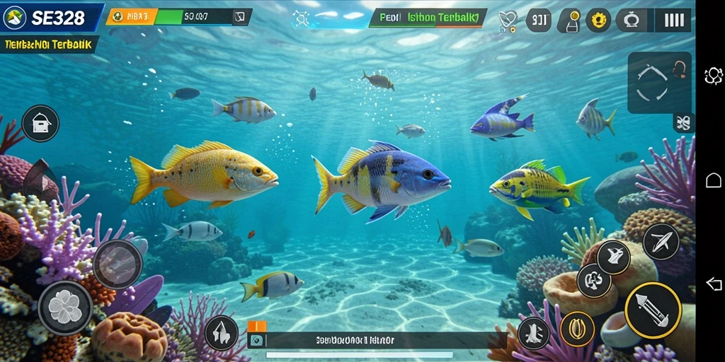 Tampilan gameplay SE328 yang penuh aksi Tembak Ikan.